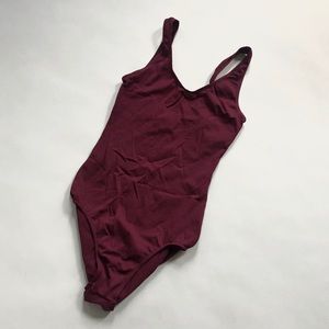 Vintage maroon leotard